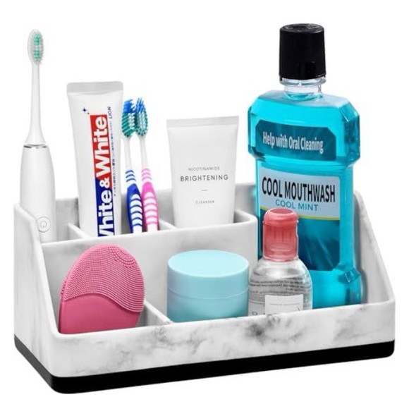 Vitviti Other - Resin Marble Look Bath Storage Organizer